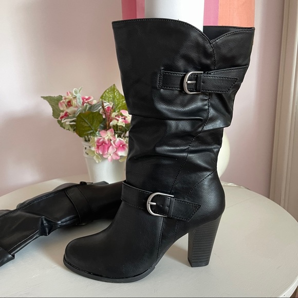 Style & co sachi block heel mid shaft boots - Picture 5 of 11